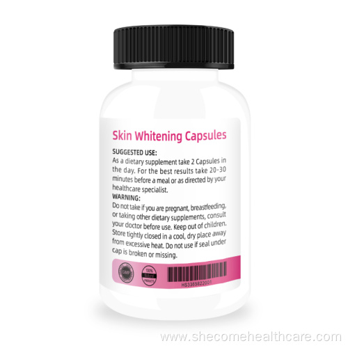 Skin Whitening Capsules Skin Whitening Glutathione Capsules